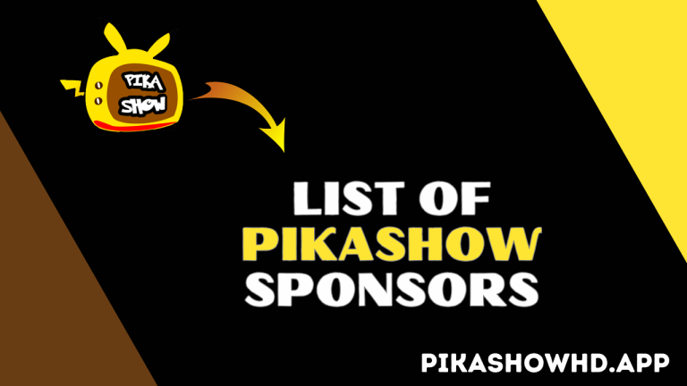 List of PikaShow Sponsors