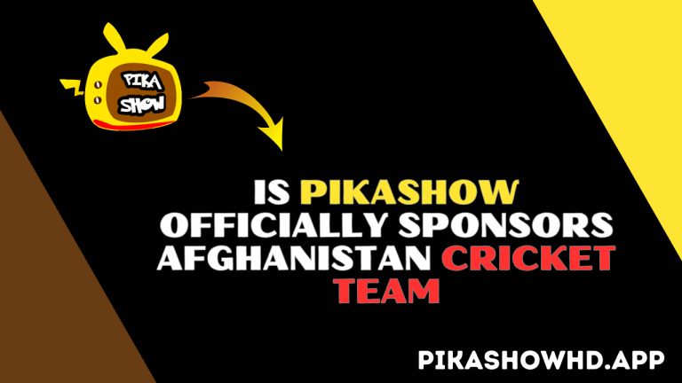 Is Pikashow Officially Sponsors Afghanistan Cricket Team